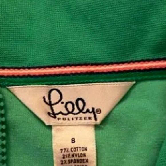 Lilly Pulitzer🎾RARE🌴Vintage Retro Zip-Up Jacket - Picture 3 of 16